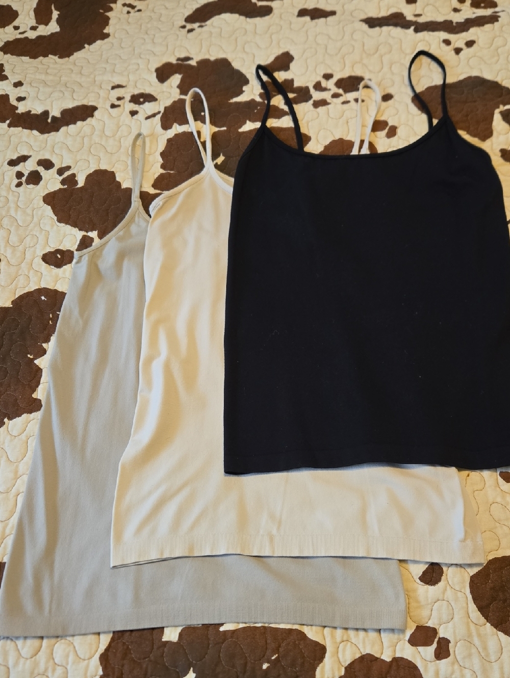 Classic Spaghetti Strap Camisole - Black, Light Tan, Cream